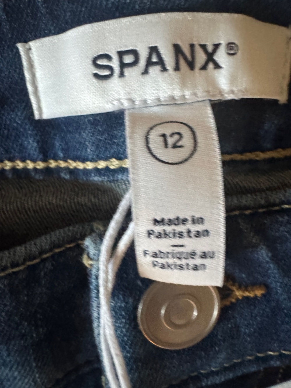 NWT Size 12 SPANX Classic Blue Flare Jeans 30-32” waist - Picture 6 of 11